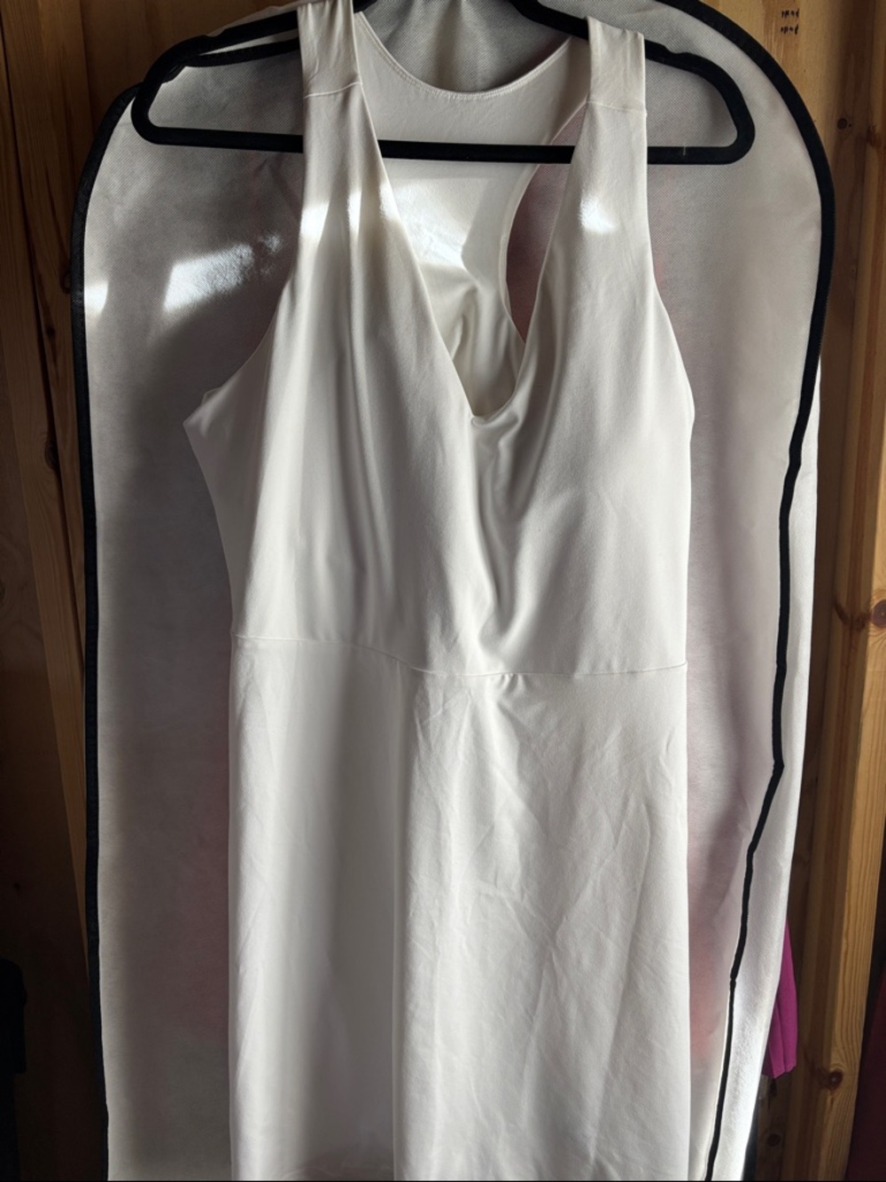 Fabletics White Sleeveless V-Neck Dress